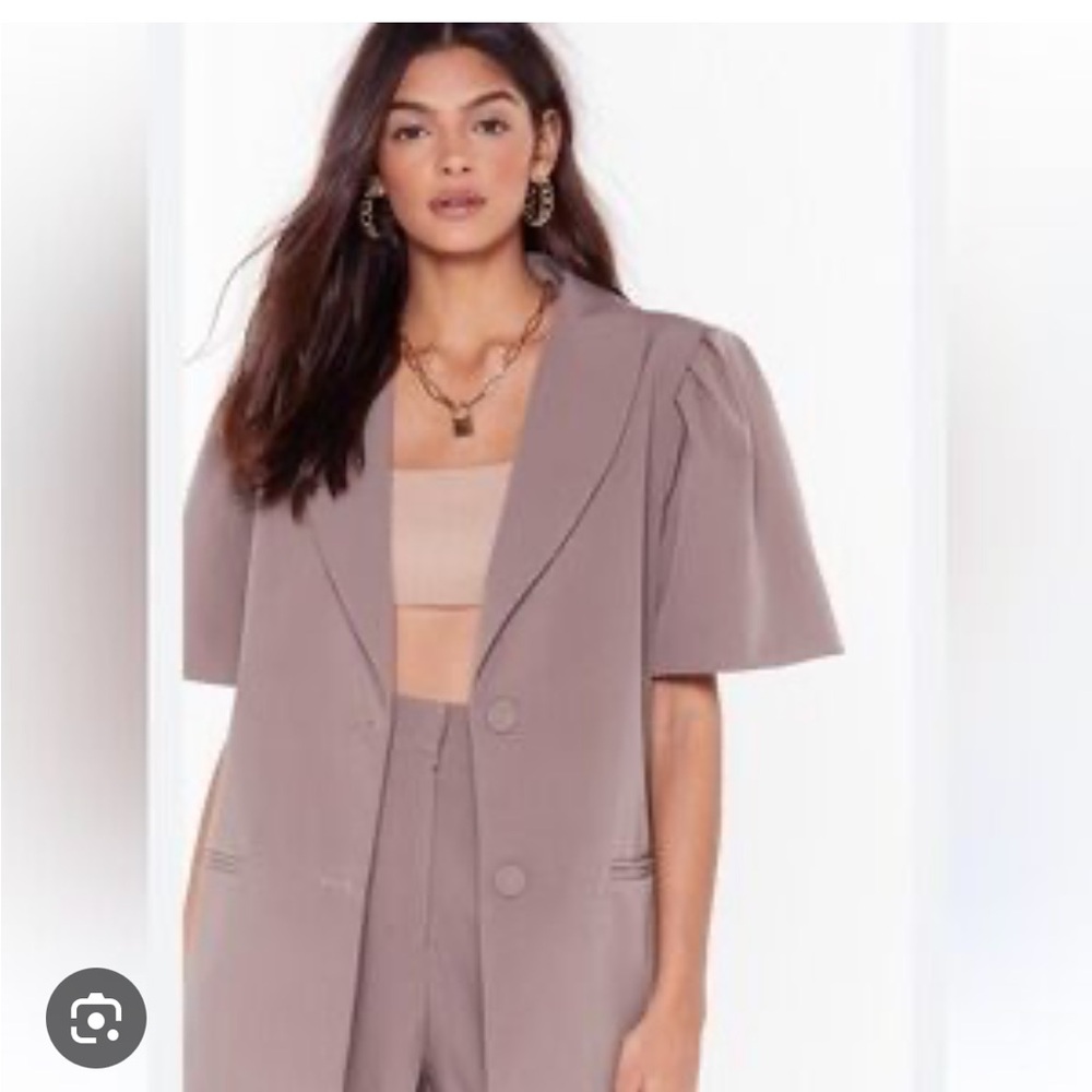 Nasty Gal Puff Sleeve Blazer